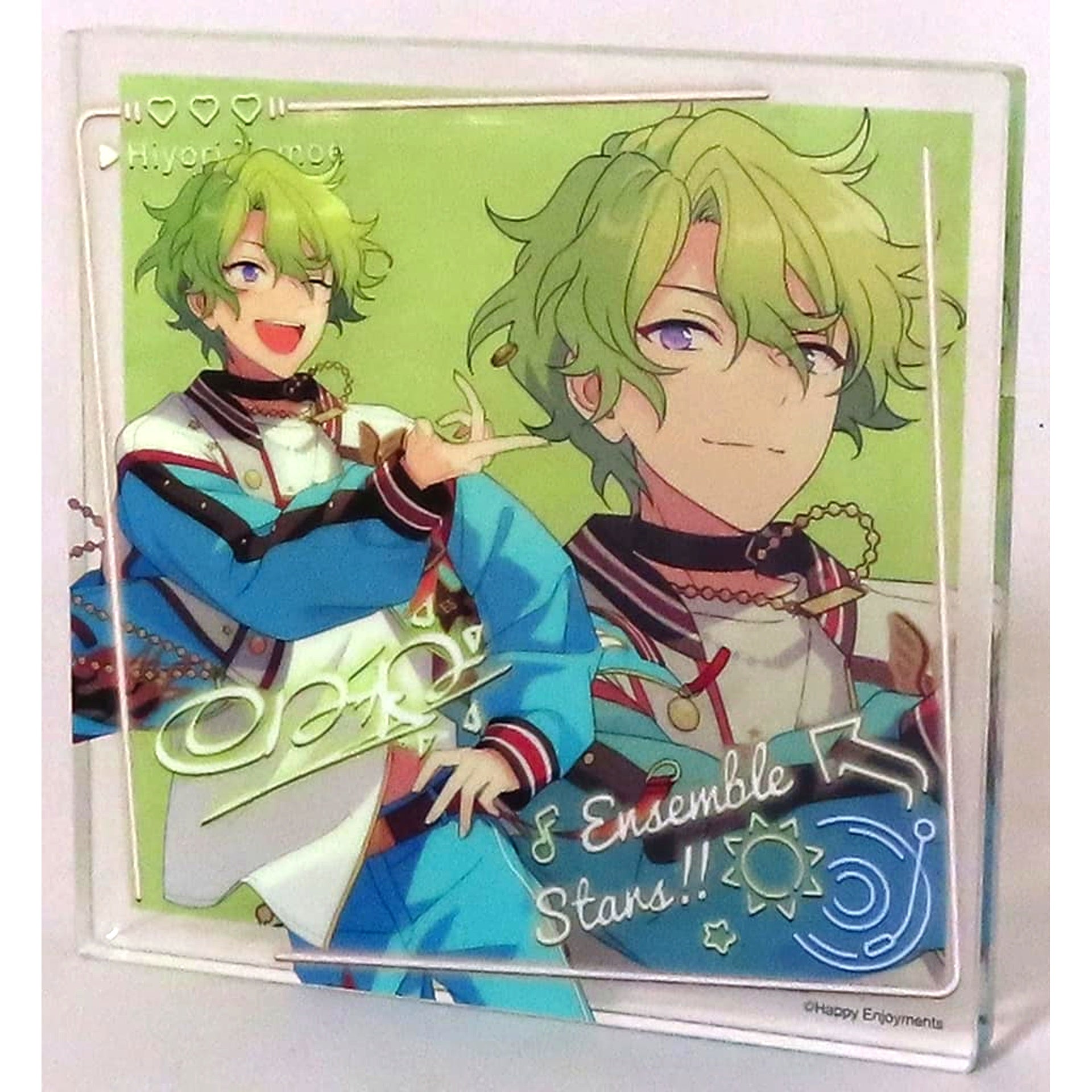 Hiyori Tomoe Ensemble Stars!! Commemorative Acrylic Block Square China 7th Anniversary [USED]