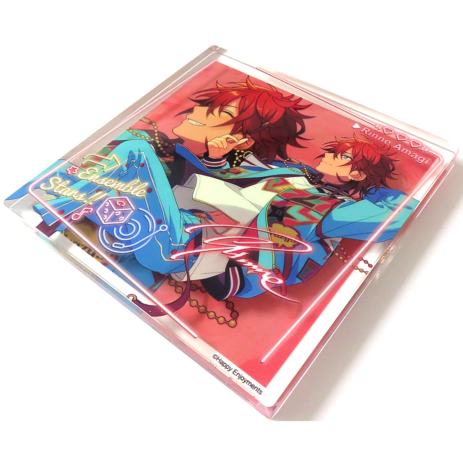 Rinne Amagi Ensemble Stars!! Commemorative Acrylic Block Square China 7th Anniversary [USED]