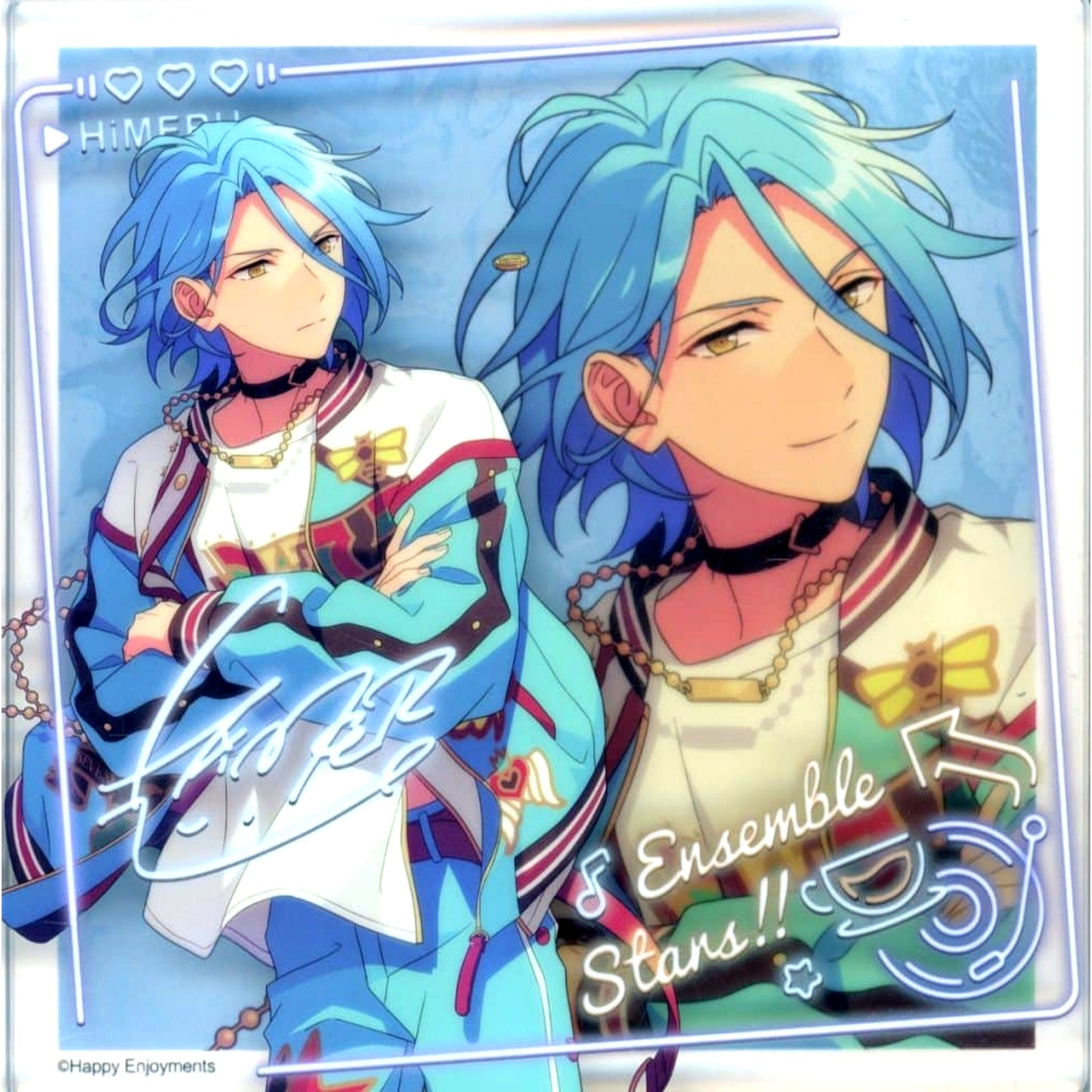 HiMERU Ensemble Stars!! Commemorative Acrylic Block Square China 7th Anniv. Goods [USED]