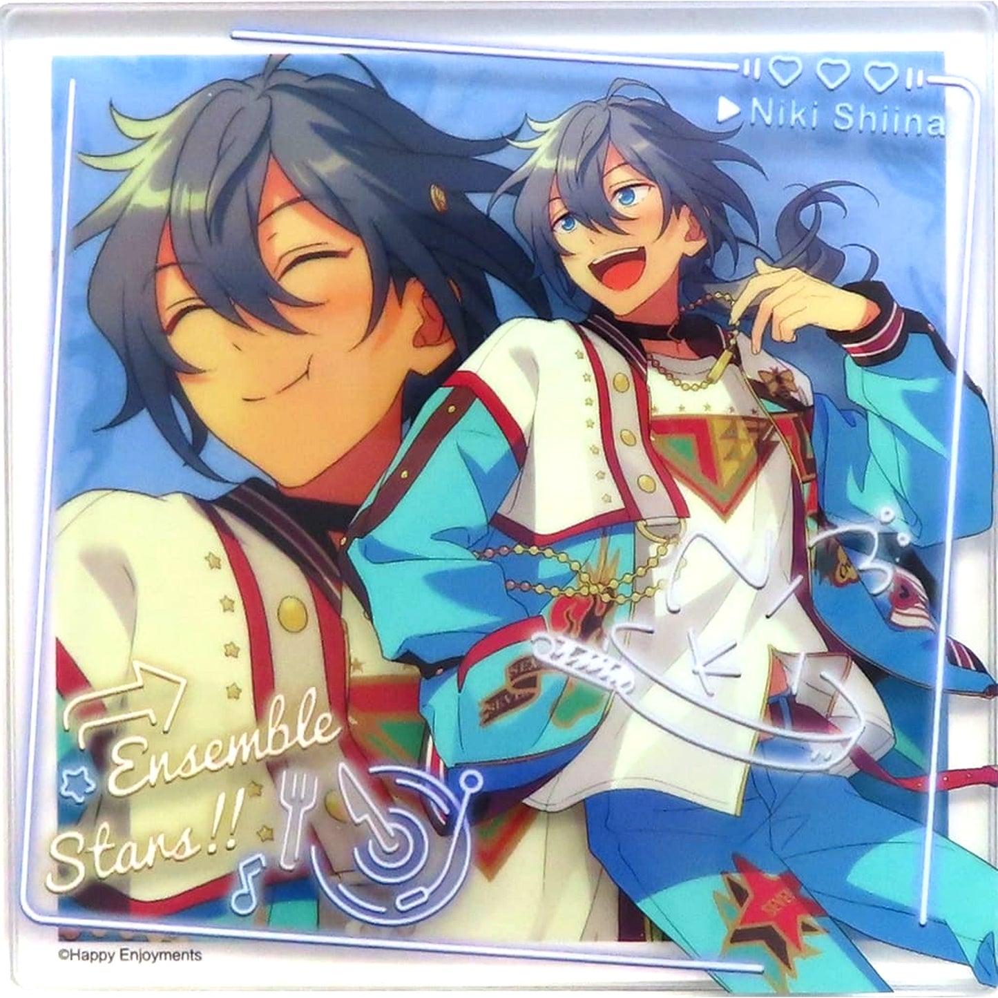 Niki Shiina Ensemble Stars!! China 7th Anniversary Commemorative Acrylic Block Square [USED]