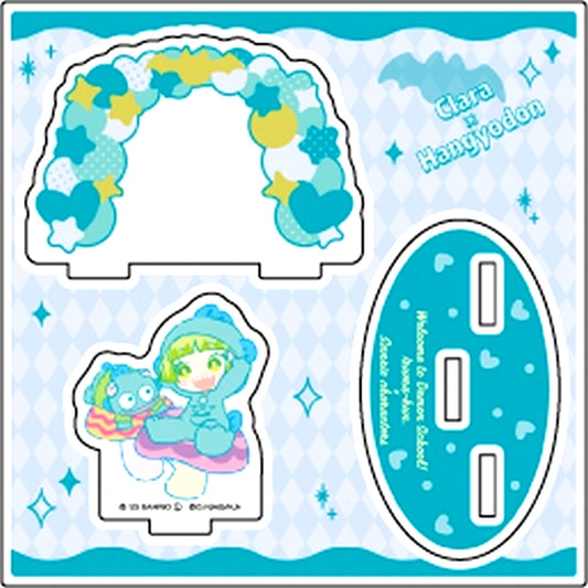 Valac Clara x Hangyodon 03. Illustration Mini Character Welcome to Demon School! Iruma-kun x Sanrio Characters Acrylic Figure Plate [USED]