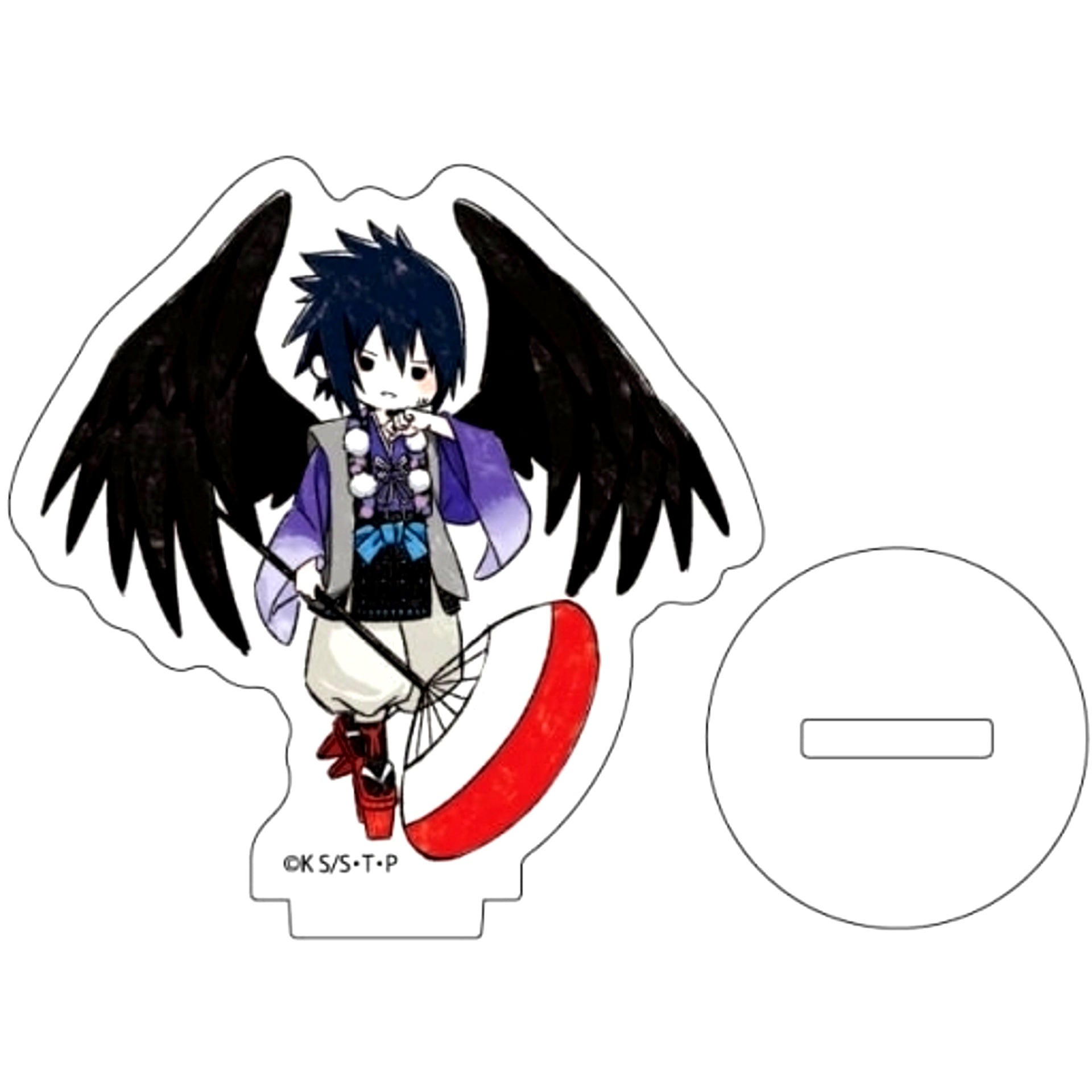 Sasuke Uchiha Petit Acrylic Stand 03 Hyakki Yako GraffArt Naruto x Boruto [USED]