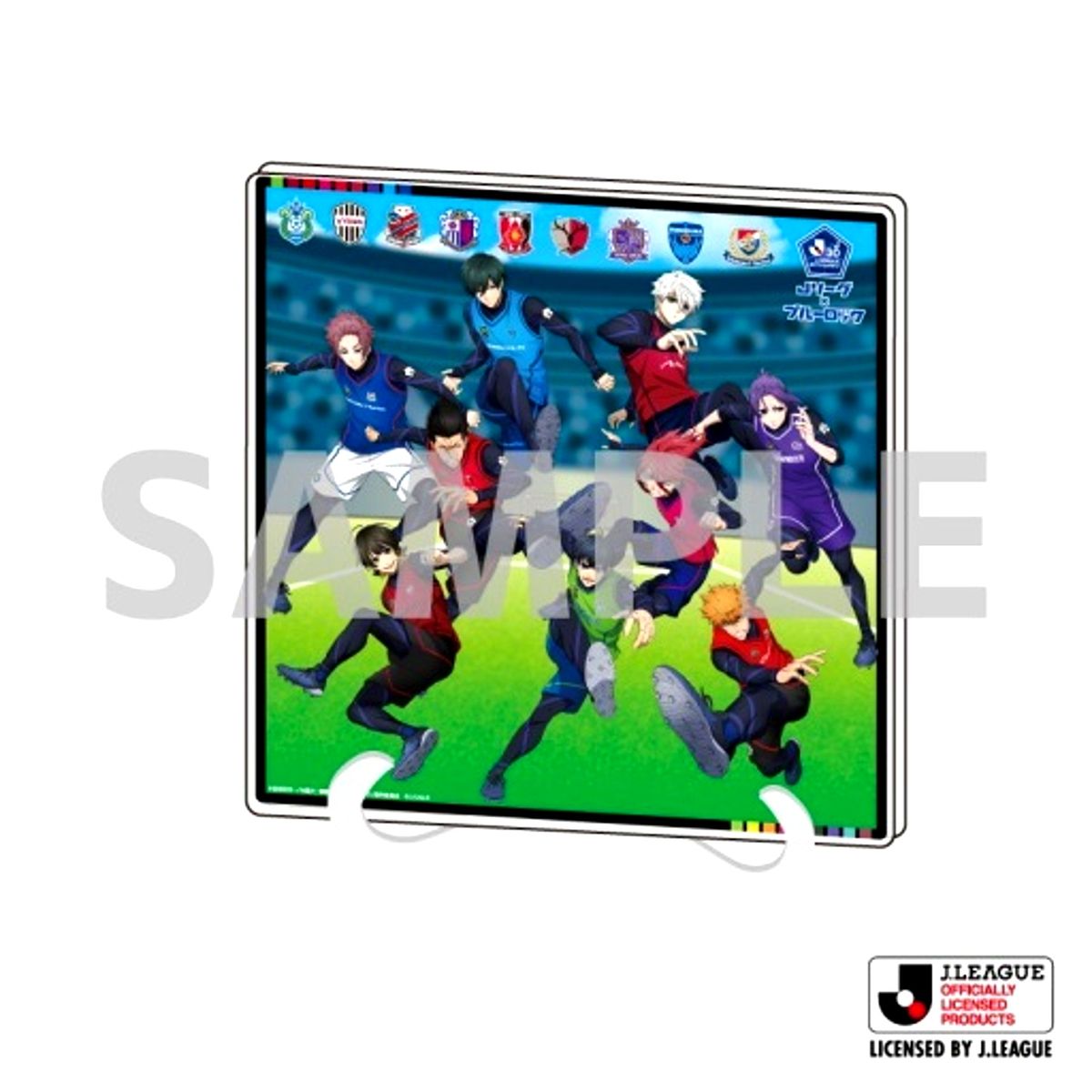 01 Group Design A Original Illustration Acrylic Art Board Blue Lock x J-League [USED]