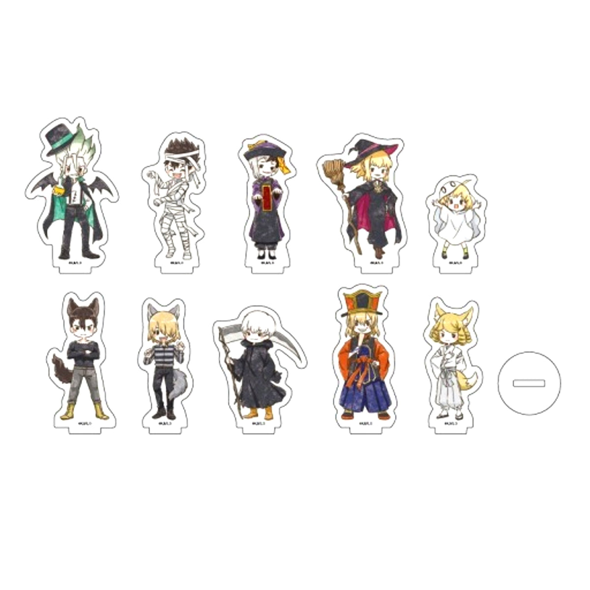 Set of 10 Dr. STONE 12. GraffArt Illustration Acrylic Puchi Stand [USED]