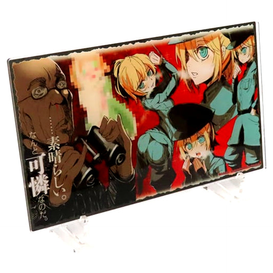 Vol. 4 Illustration Excellent D The Saga of Tanya the Evil Online Kujibikido B-4 Prize Acrylic Plate [USED]