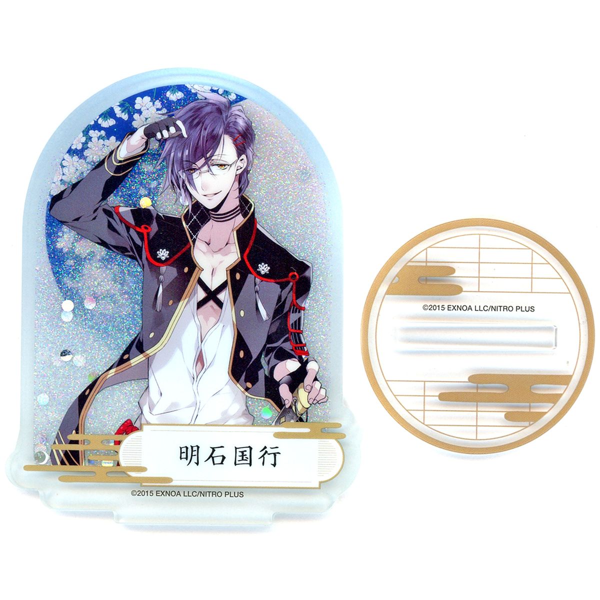 Akashi Kuniyuki Touken Ranbu ONLINE Service 9th Anniversary Commemoration: Ba Kyu Ko Kyu Fair Prism Acrylic Stand [USED]