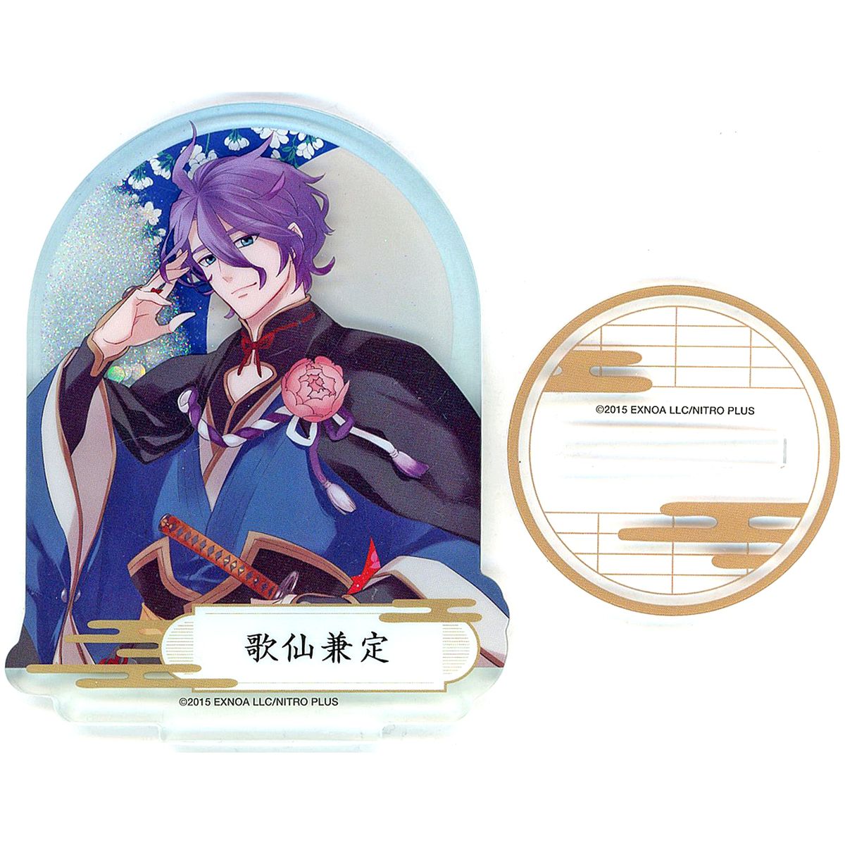 Kasen Kanesada Touken Ranbu ONLINE Prism Acrylic Stand 9th Service Anniversary Fair [USED]
