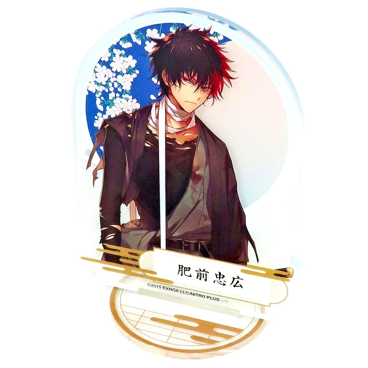 Hizen Tadahiro Touken Ranbu ONLINE Service 9th Anniversary Commemoration: Ba Kyu Ko Kyu Fair Prism Acrylic Stand [USED]