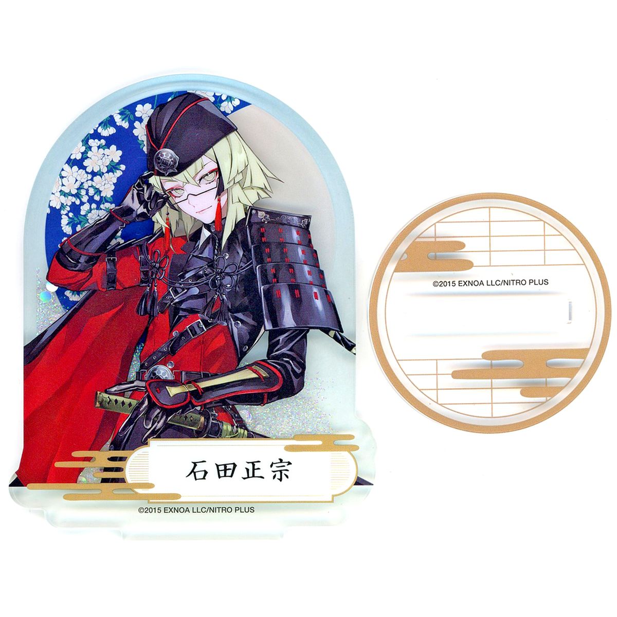 Ishida Masamune Touken Ranbu ONLINE Service 9th Anniversary Commemoration: Ba Kyu Ko Kyu Fair Prism Acrylic Stand [USED]