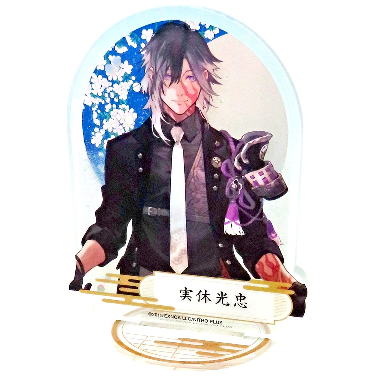 Jikkyuu Mitsutada Touken Ranbu ONLINE Prism Acrylic Stand 9th Service Anniversary Fair [USED]
