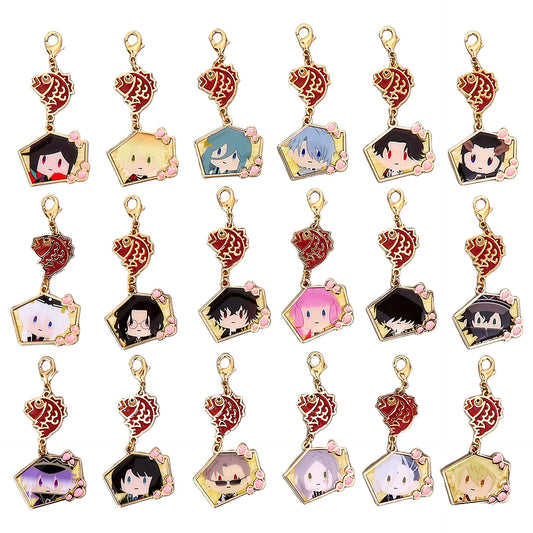 Nansen Ichimonji, etc. Touken Ranbu ONLINE Otomo Sanpo Metal Charm Collection E 9th Anniversary of Service Launch Umakuiku Fair Limited All 18 Types Set Charm [USED]
