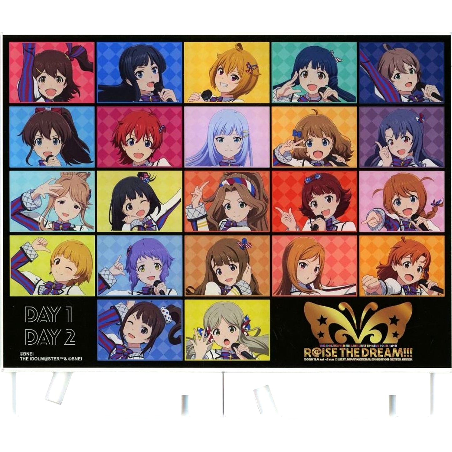 Group THE IDOLM@STER MILLION LIVE! Commemoration Official Acrylic Panel 10thLIVE TOUR Act-3 [USED]
