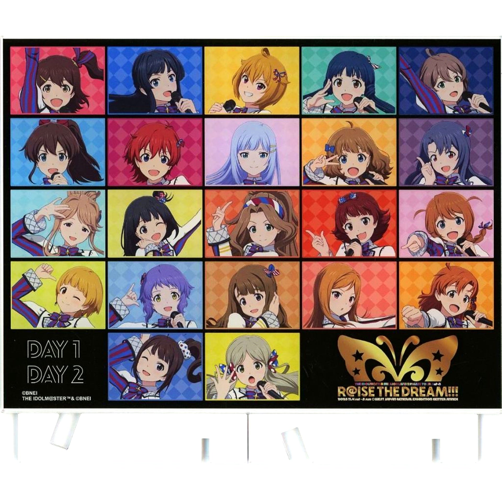 Group THE IDOLM@STER MILLION LIVE! Commemoration Official Acrylic Panel 10thLIVE TOUR Act-3 [USED]