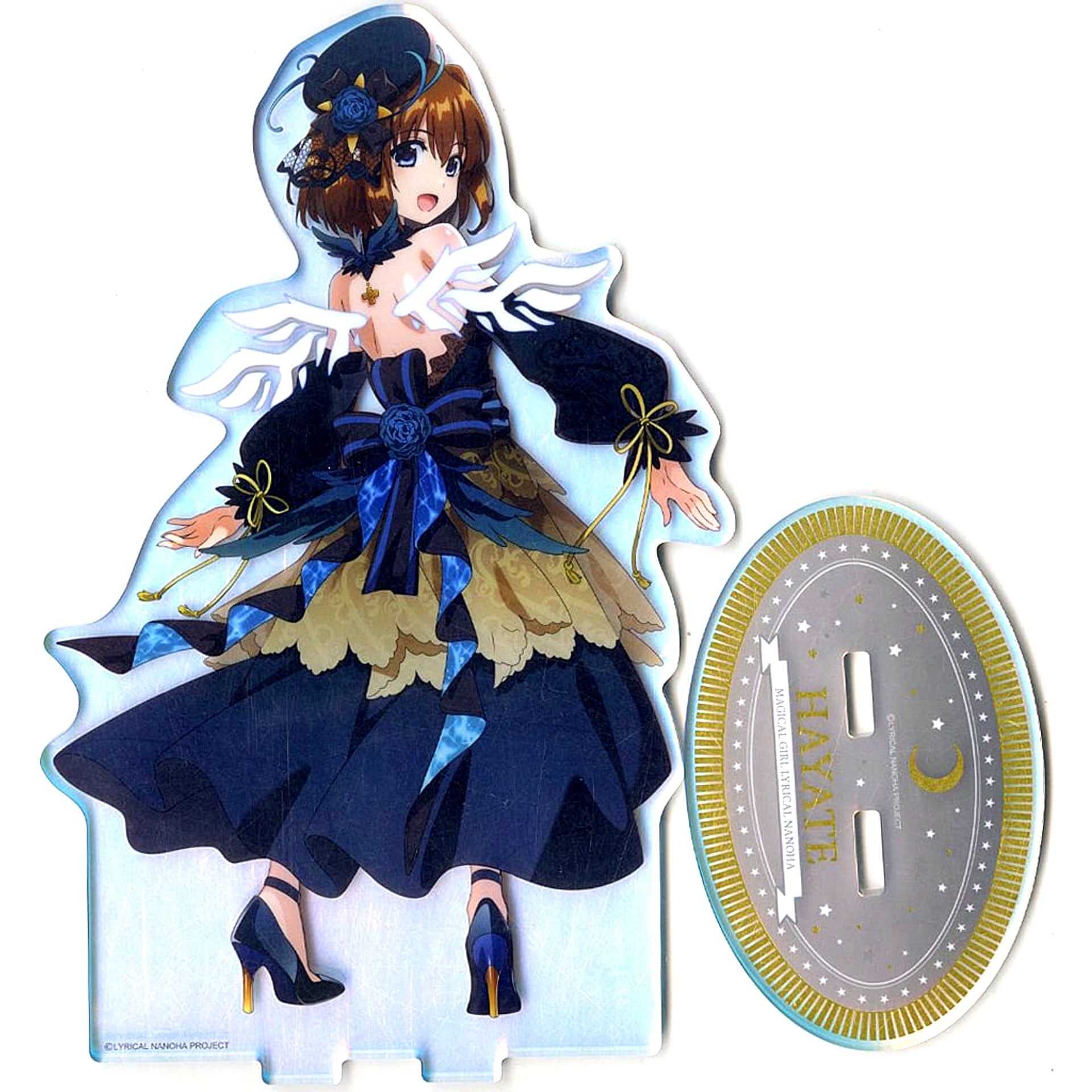 Hayate Yagami Hologram Acrylic Stand Figure Lyrical Fantasy Ver. Magical Girl Lyrical Nanoha Lyrical Store 2023 Lyrical Fantasy [USED]