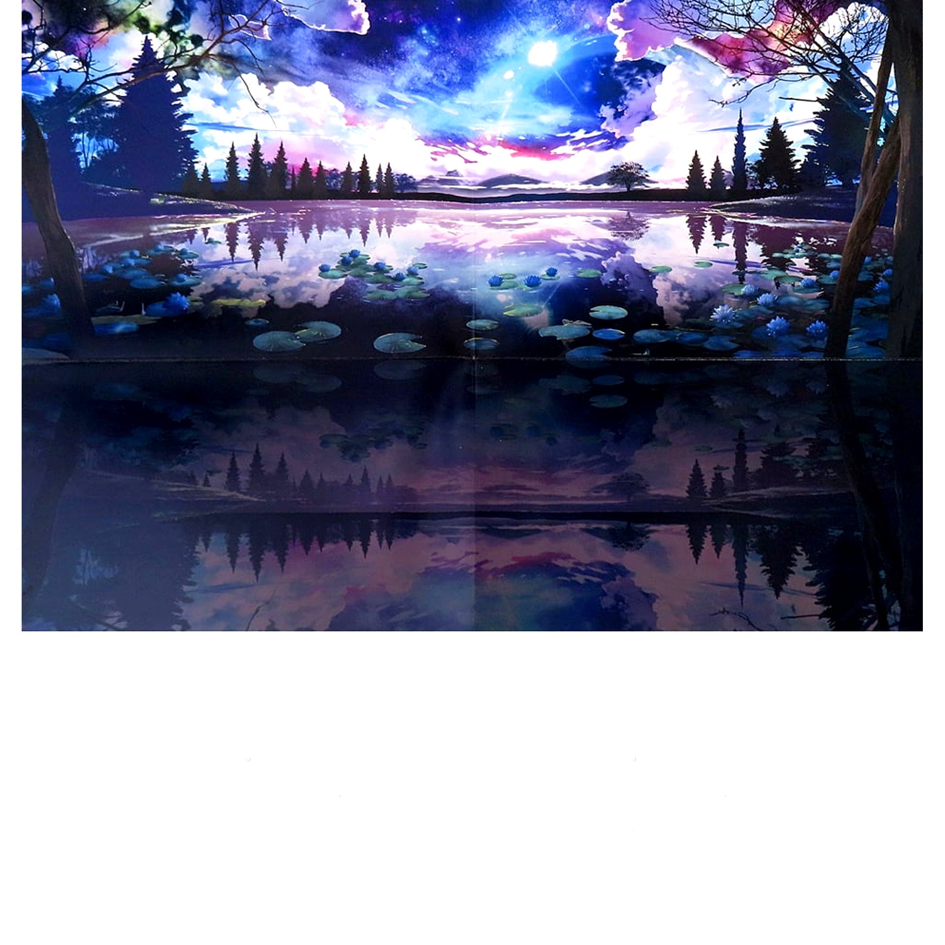 Acrylic Stand Figure Diorama Background Lyrical Fantasy Ver. Magical Girl Lyrical Nanoha Lyrical Store 2023 Lyrical Fantasy Bonus Item [USED]