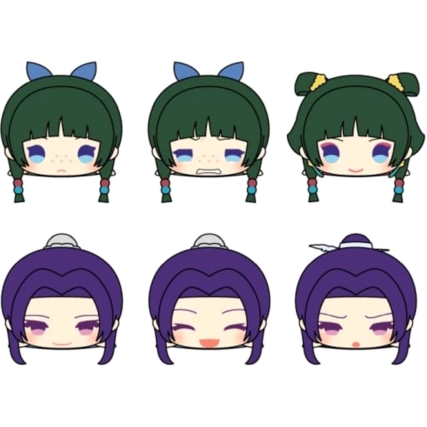 The Apothecary Diaries Maomao & Others Mochimochi Mascot All 6 Types Set Keychains [USED]