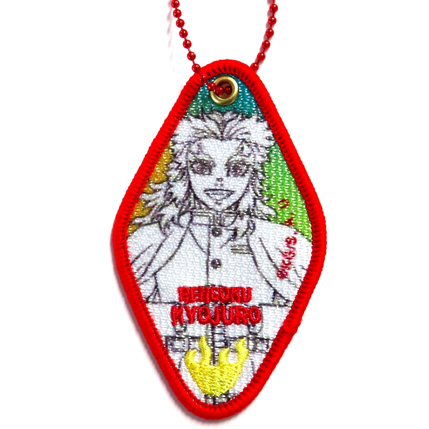 Kyojuro Rengoku Key Animation Demon Slayer Kimetsu no Yaiba x ufotable DINING HIROMA Random Patch Keychain Opening Commemoration [USED]