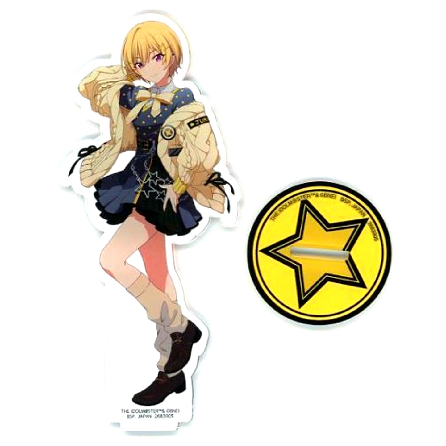 Juri Saijo The Idolmaster Series Asobi Joho Kyoku Big Acrylic Figure with Stand [USED]