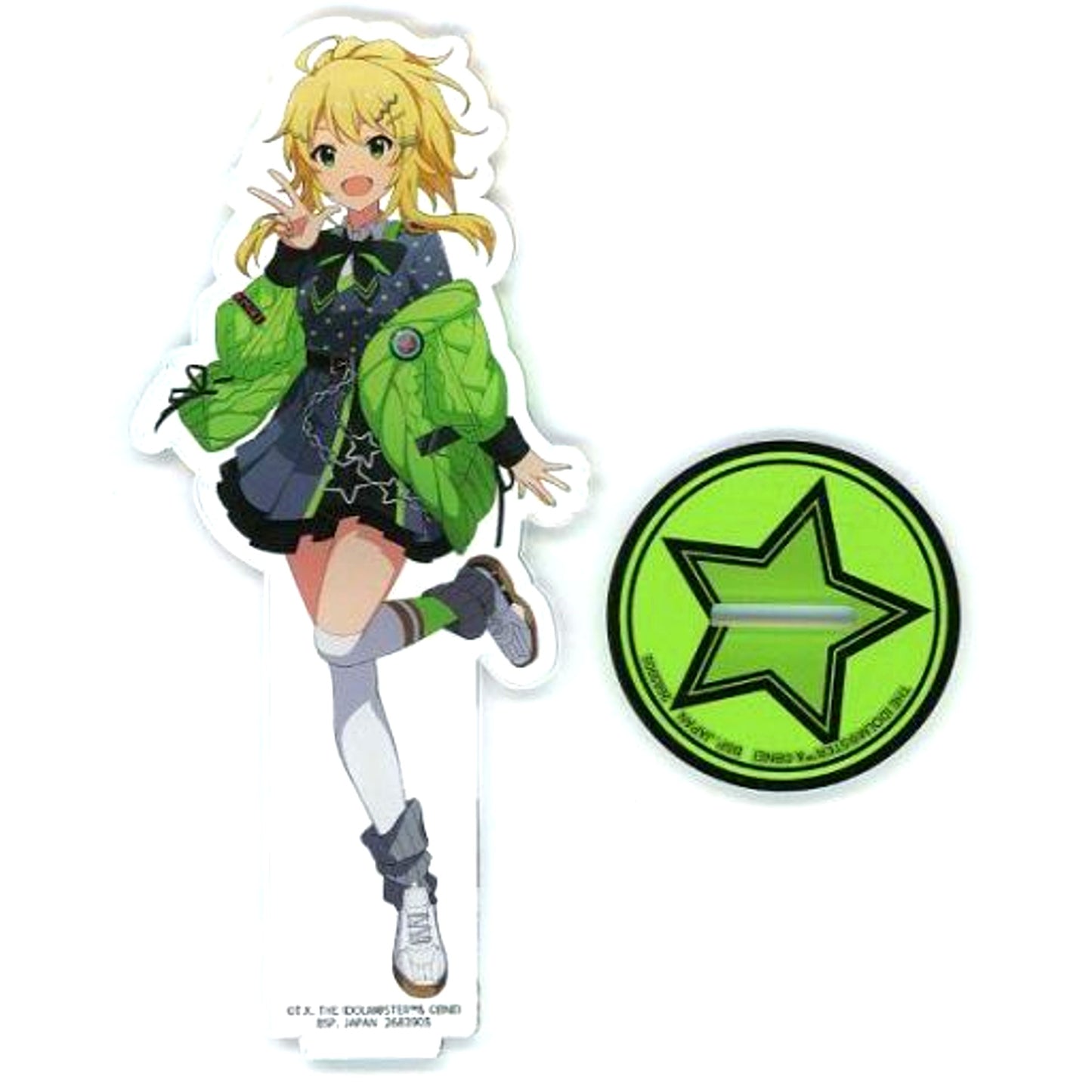 Miki Hoshii THE IDOLM@STER SERIES Big Acrylic Figure with Stand Asobi Jouhoukyoku [USED]