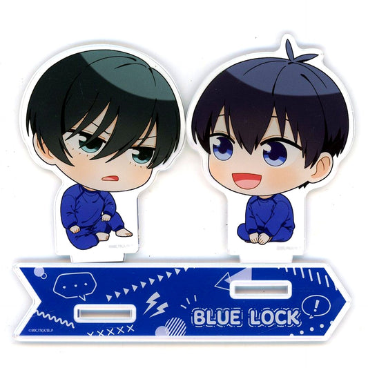 Yoichi Isagi & Rin Itoshi Puyokoret Talking Acrylic Stand Blue Lock [USED]