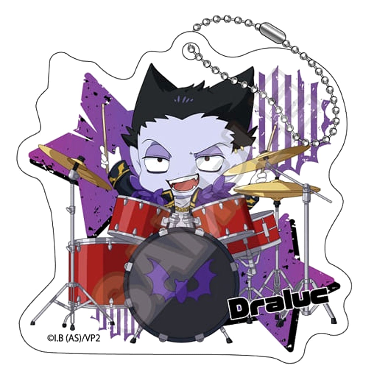 The Vampire Dies in No Time 2 Draluc Mochikko Visual Kei Band Acrylic Keychain Keychains [USED]