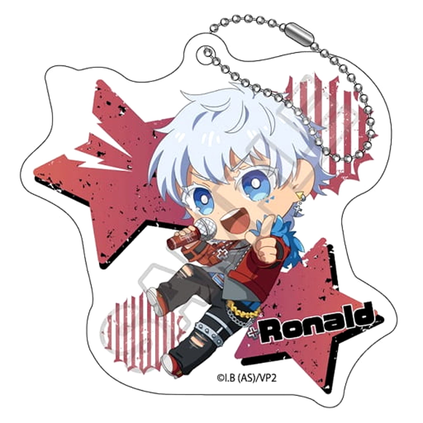 The Vampire Dies in No Time 2 Ronaldo Mochikko Visual Kei Band Acrylic Keychain Keychains [USED]