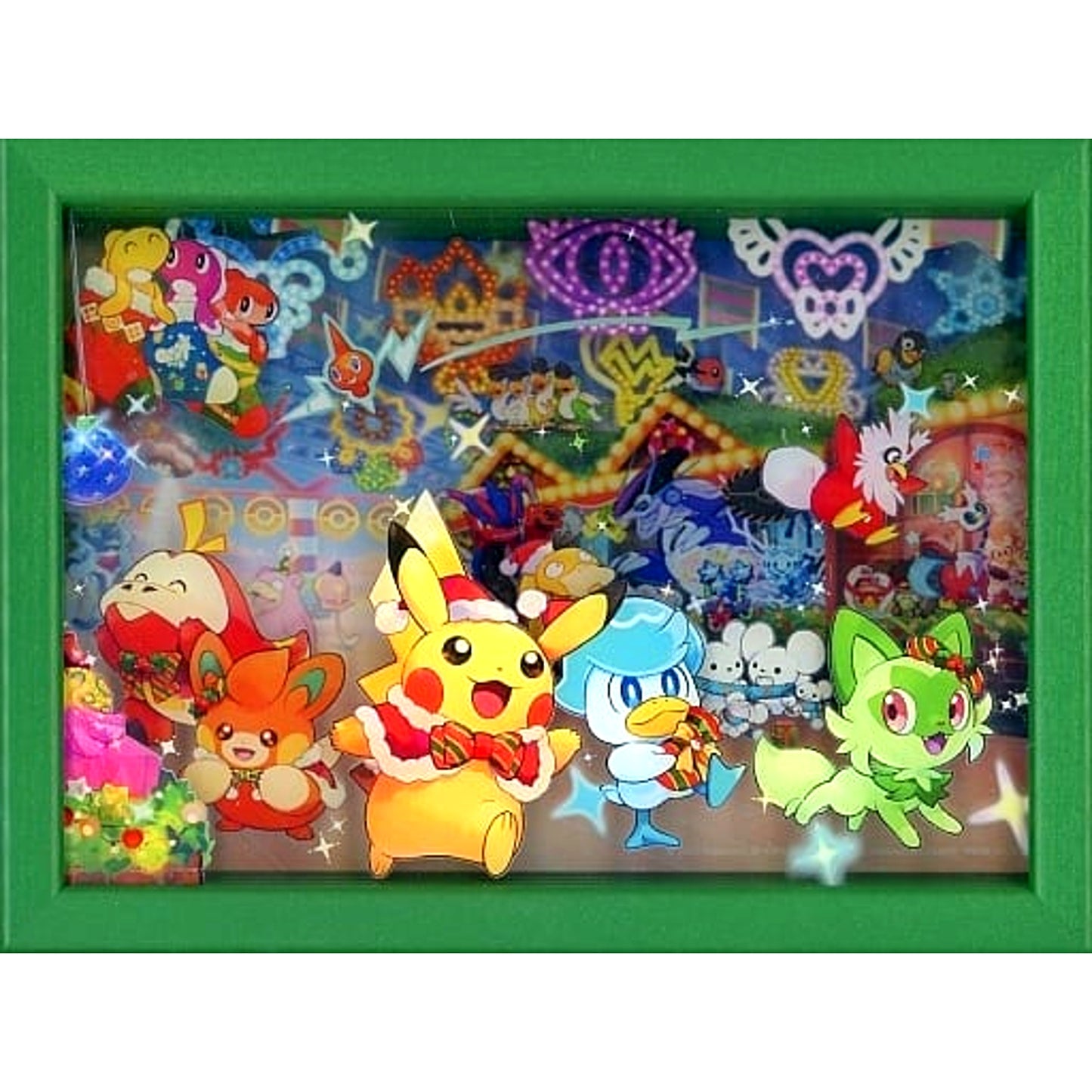 Pokemon Paldea's Christmas Market Framed Acrylic Art Pokemon Center Limited [USED]