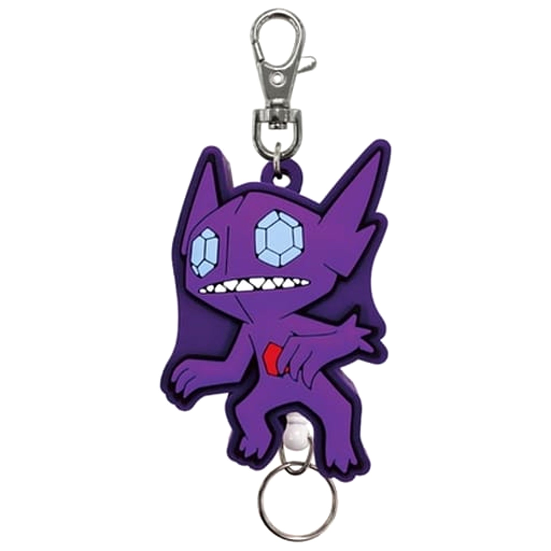 Pokemon Sableye Rubber Reel Keychain Pokemon Center Limited Keychains [USED]