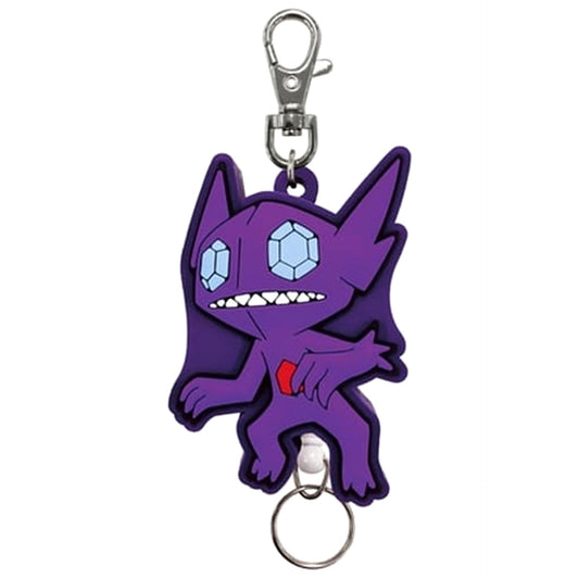 Pokemon Sableye Rubber Reel Keychain Pokemon Center Limited Keychains [USED]