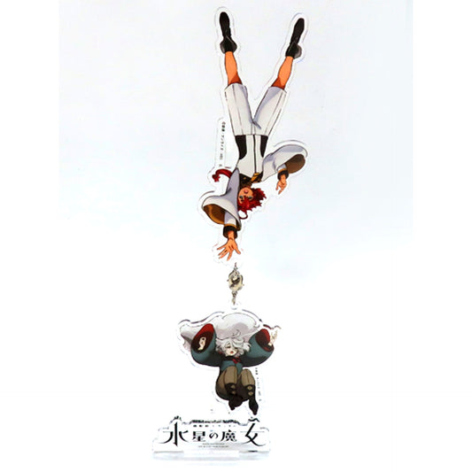 Suletta Mercury & Miorine Rembran Mobile Suit Gundam The Witch from Mercury Key Visual Swinging Acrylic Stand Double [USED]