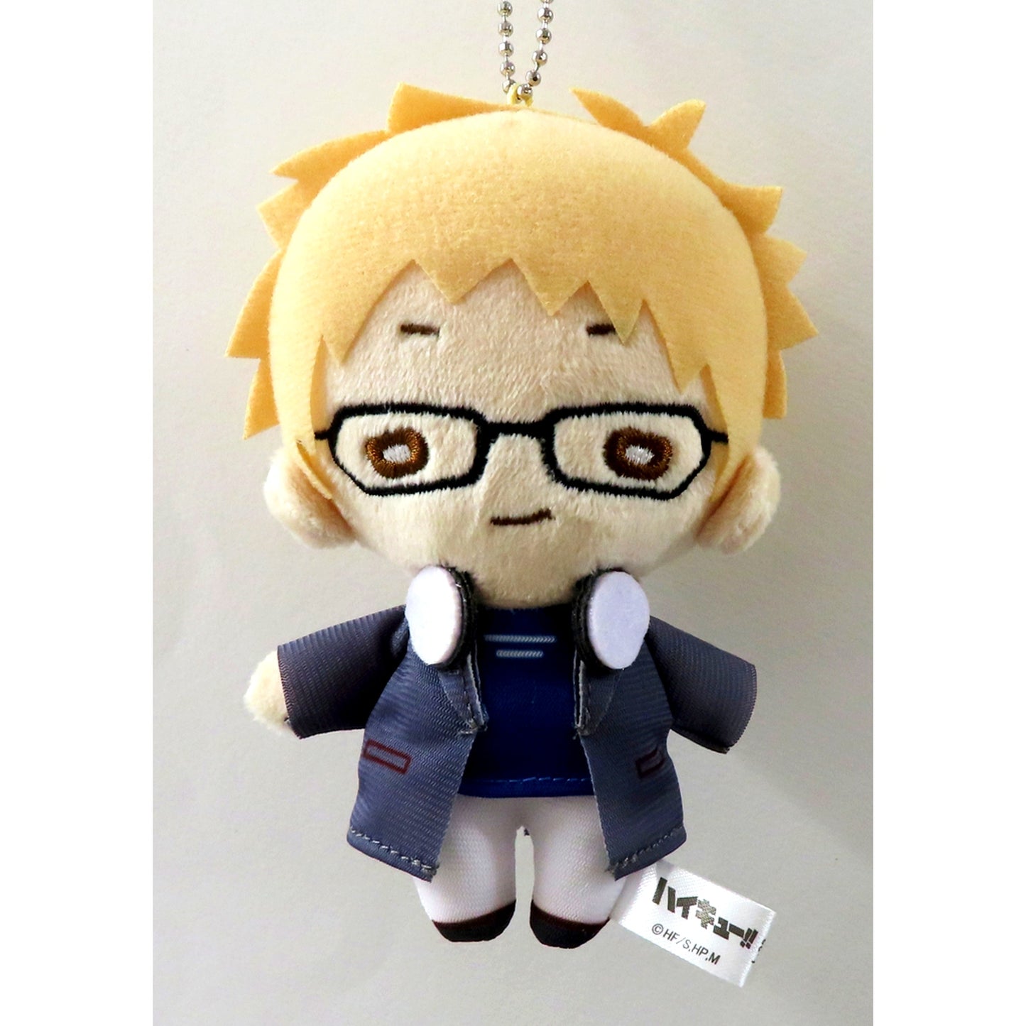 Kei Tsukishima Haikyu!! Nitotan DAY OFF Plush with Ball Chain [USED]
