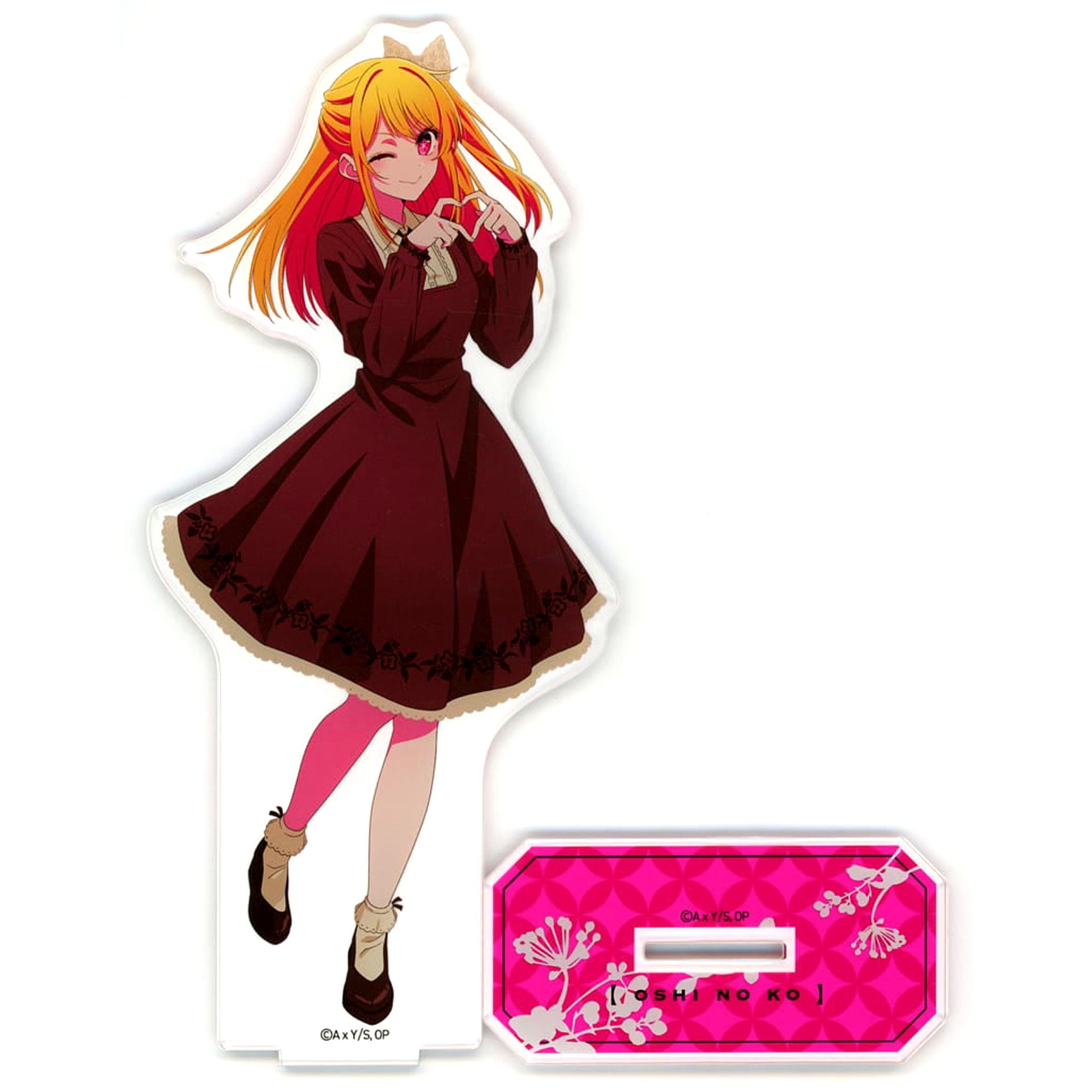 Ruby Hoshino Ruby Oshi no Ko x Toei Kyoto Studio Park Collaboration Aim for Movie Village No.1 Star - In This Entertainment World, Attendance Track Record Is a Weapon - Acrylic Figure Stand Movie Village Ver One-Piece Dress [USED]
