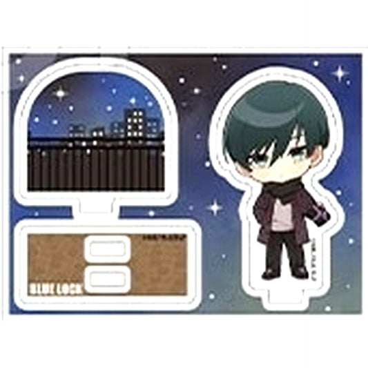 Rin Itoshi Blue Lock Trading Acrylic Stand Mini Character Winter ver. Animate Girls Festival 2023 [USED]