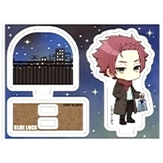 Sae Itoshi Blue Lock Trading Acrylic Stand Mini Character Winter ver. Animate Girls Festival 2023 [USED]