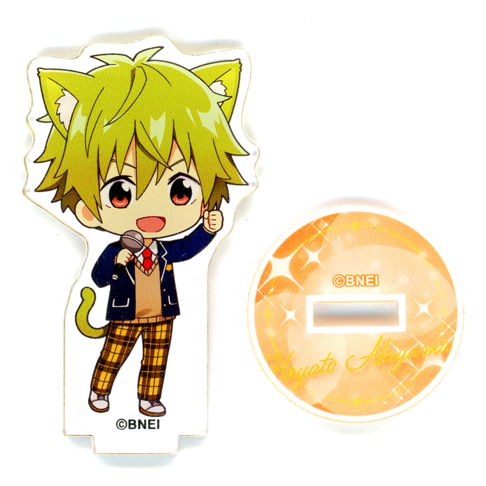 Hayato Akiyama THE IDOLM@STER SideM Mini Acrylic Stand x Karaoke Manekineko BOX A [USED]