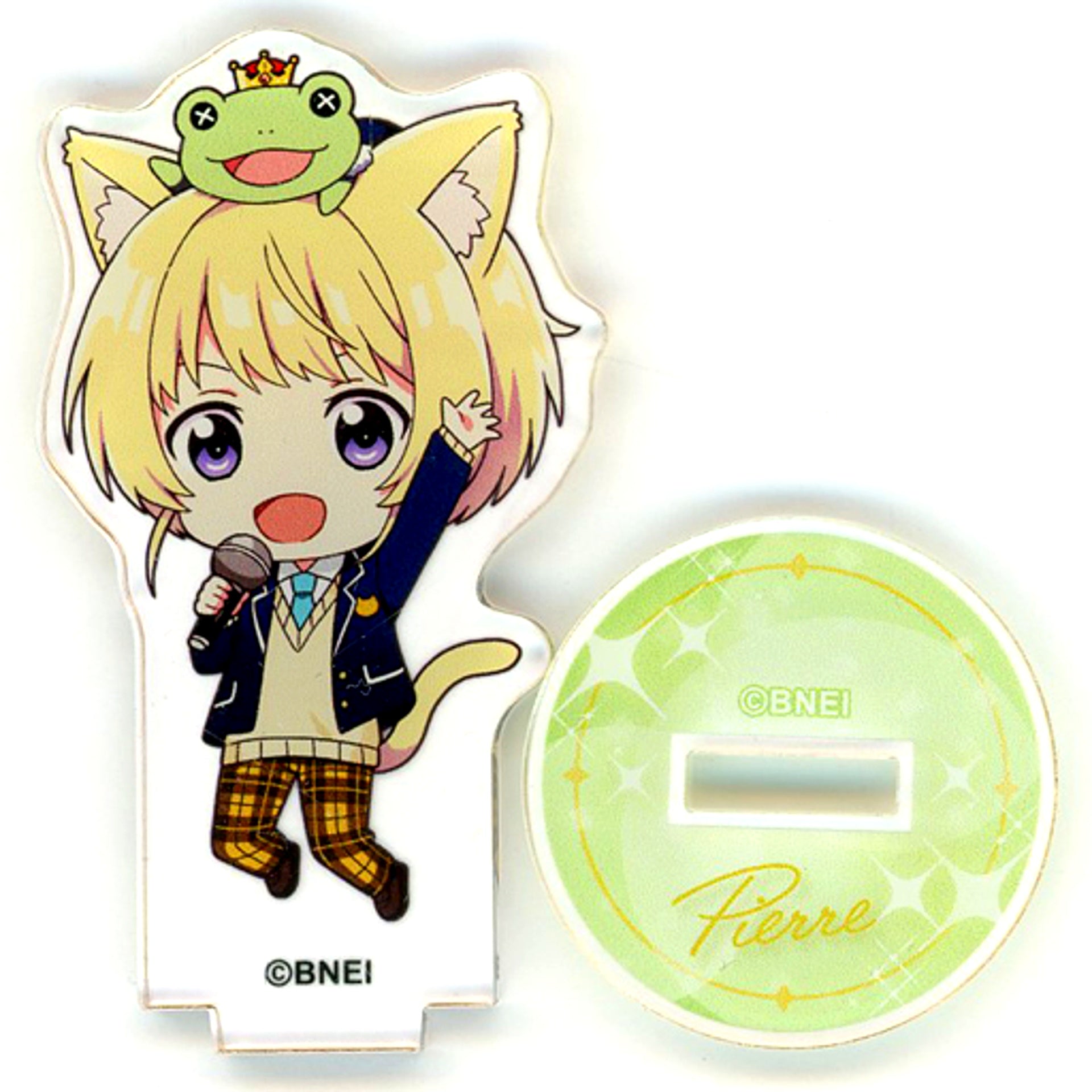 Pierre Mini Acrylic Stand The Idolmaster SideM x Karaoke Manekineko Box A [USED]