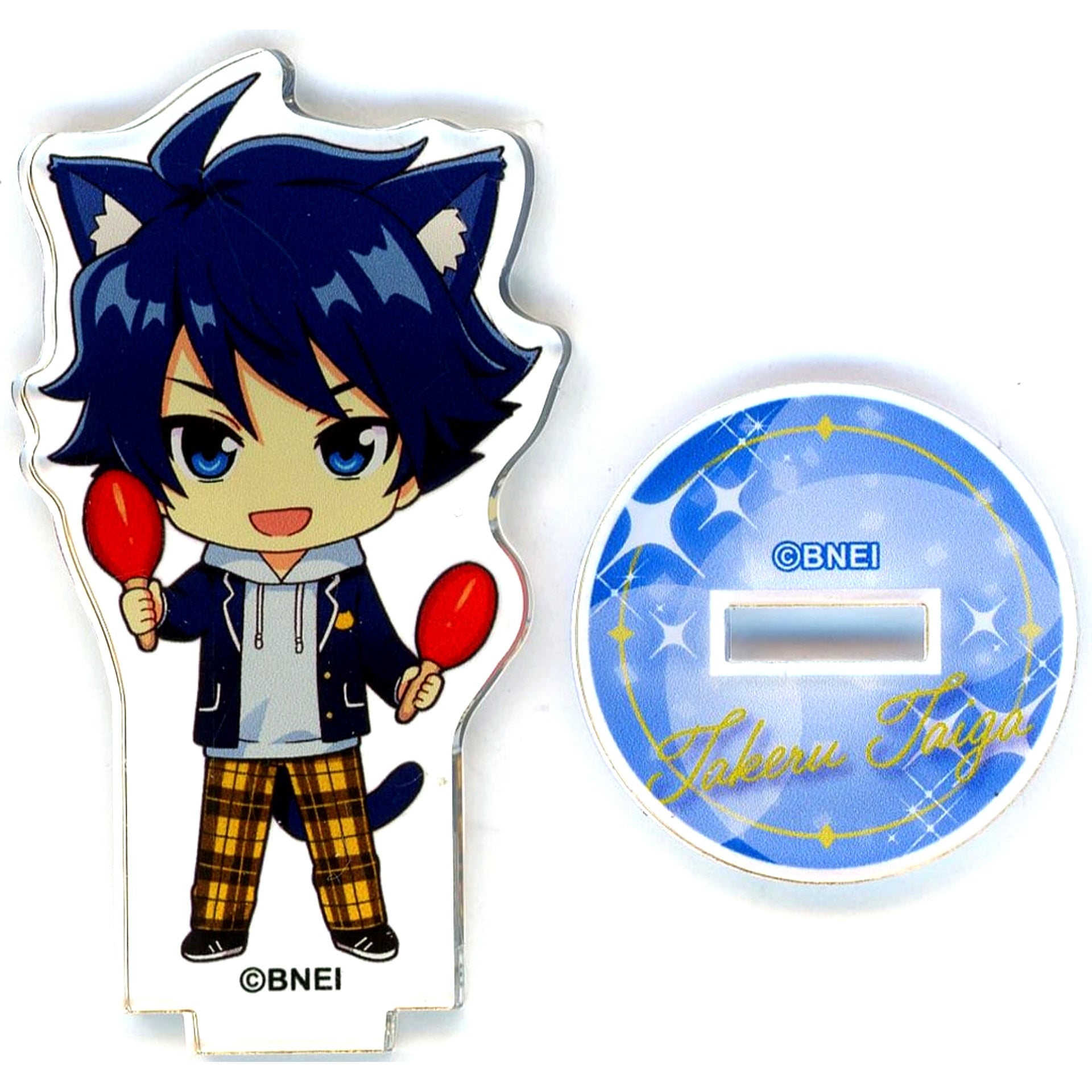 Takeru Taiga THE IDOLM@STER SideM x Karaoke Manekineko Mini Acrylic Stand BOX B [USED]