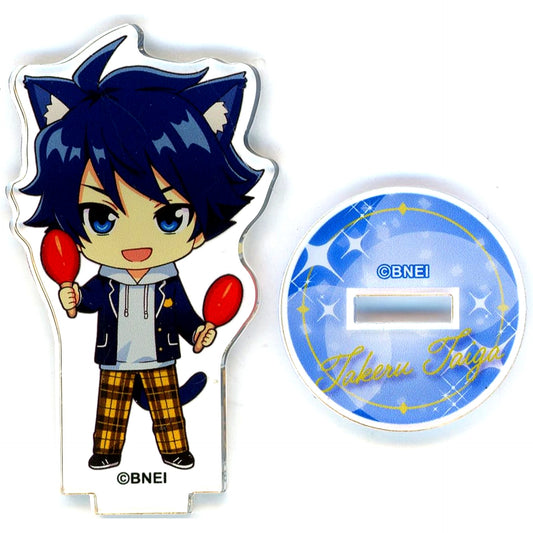 Takeru Taiga THE IDOLM@STER SideM x Karaoke Manekineko Mini Acrylic Stand BOX B [USED]
