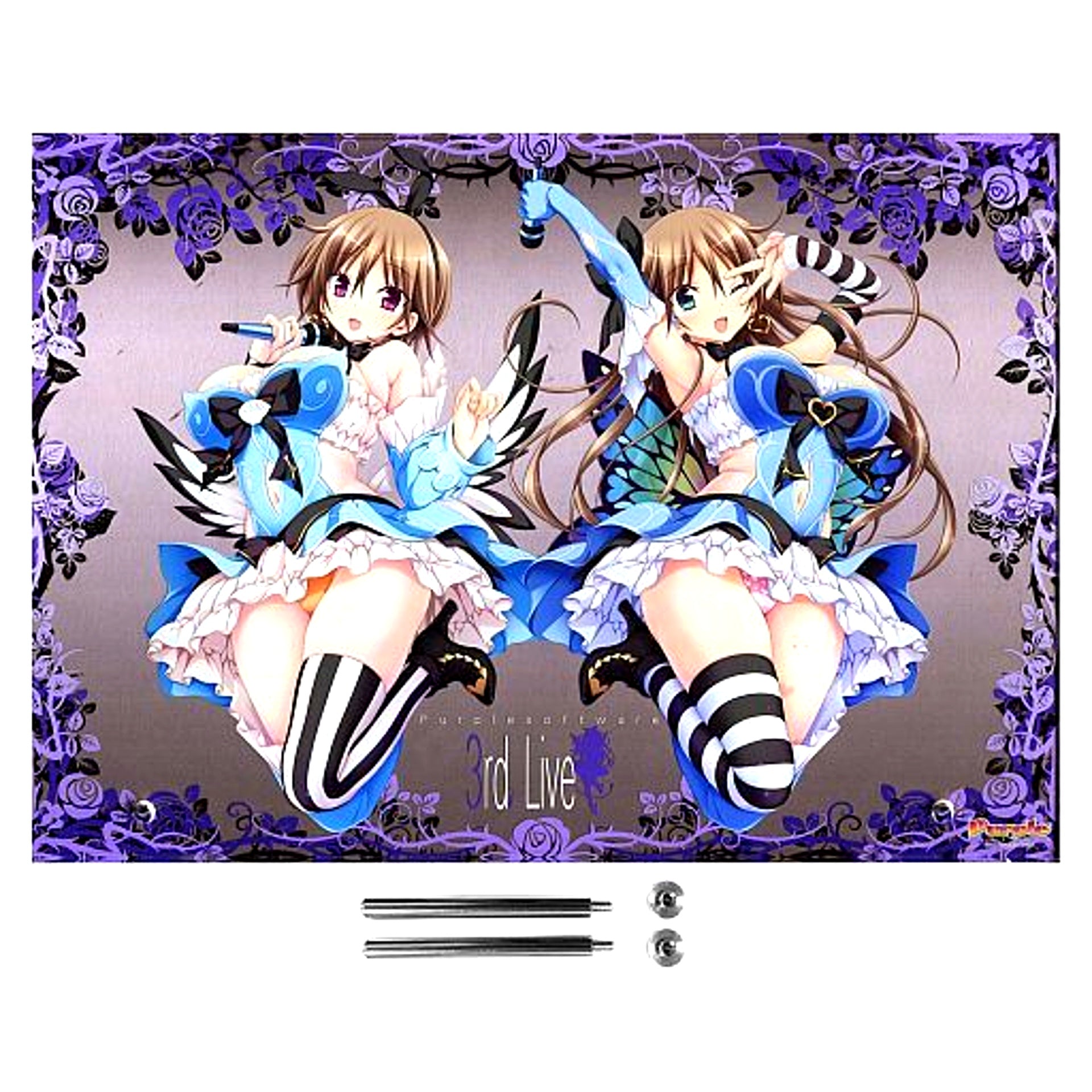 Arisu Toriumi & Yuko Toriumi Hapimea Purple Software 3rd Live Acrylic Stand [USED]