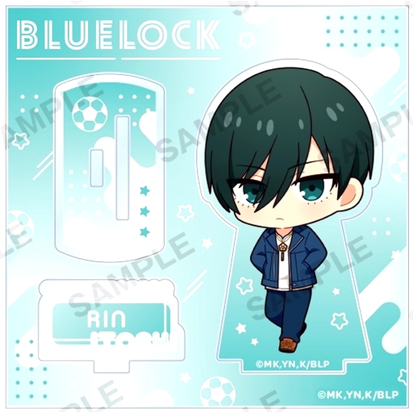 Rin Itoshi Showtime Diorama Acrylic Stand Blue Lock [USED]