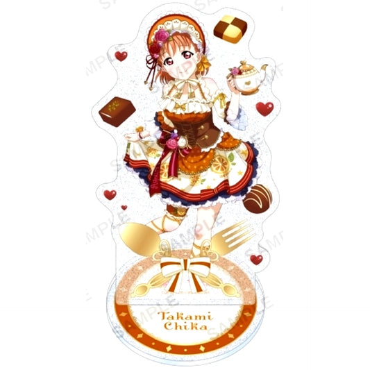 Chika Takami Aqours Valentine Ver. Kirarin Acrylic Stand Love Live! School Idol Festival [USED]