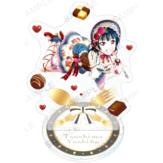 Yoshiko Tsushima Aqours Valentine Ver. Kirarin Acrylic Stand Love Live! School Idol Festival [USED]