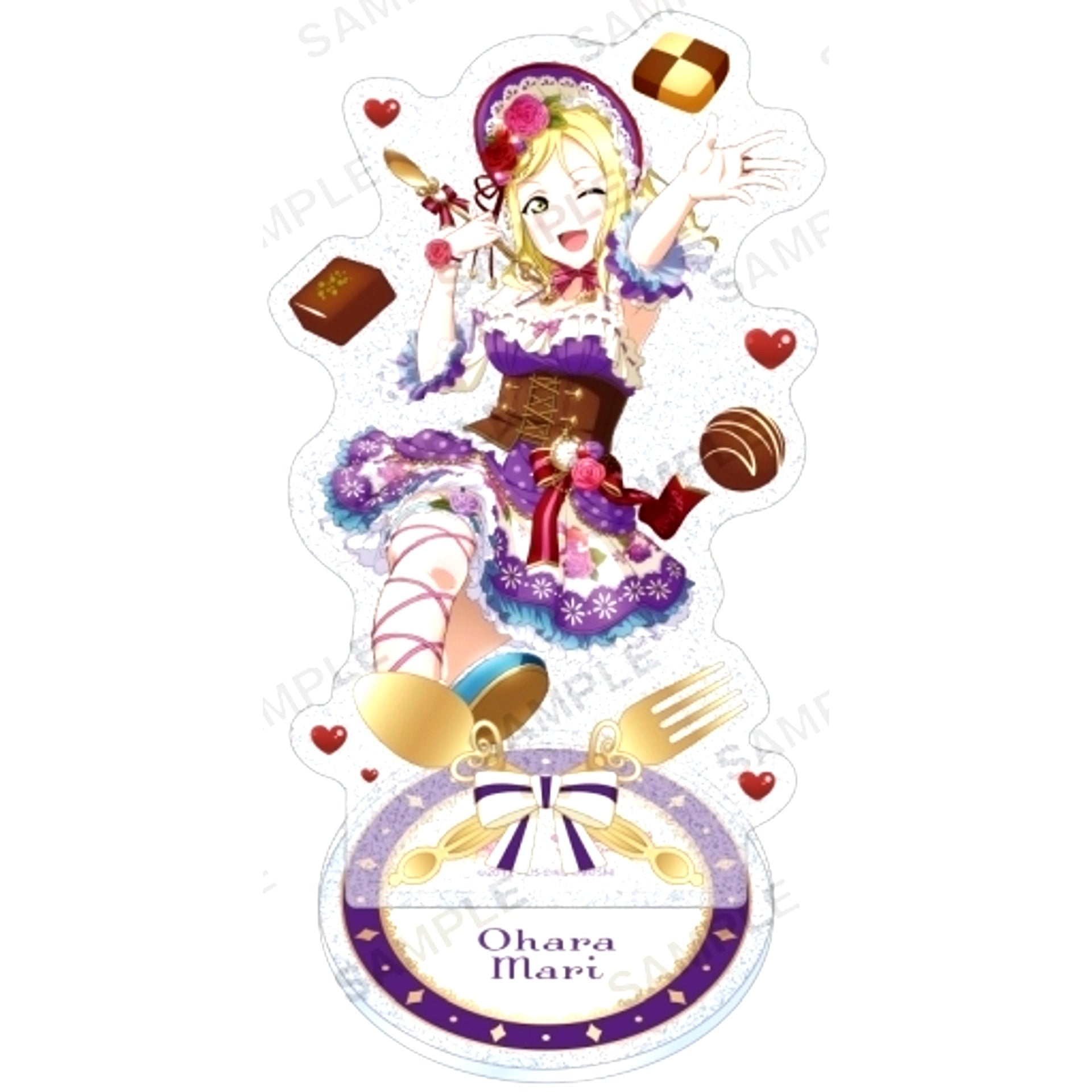 Mari Ohara Aqours Valentine Ver. Love Live! School Idol Festival Kirarin Acrylic Stand [USED]