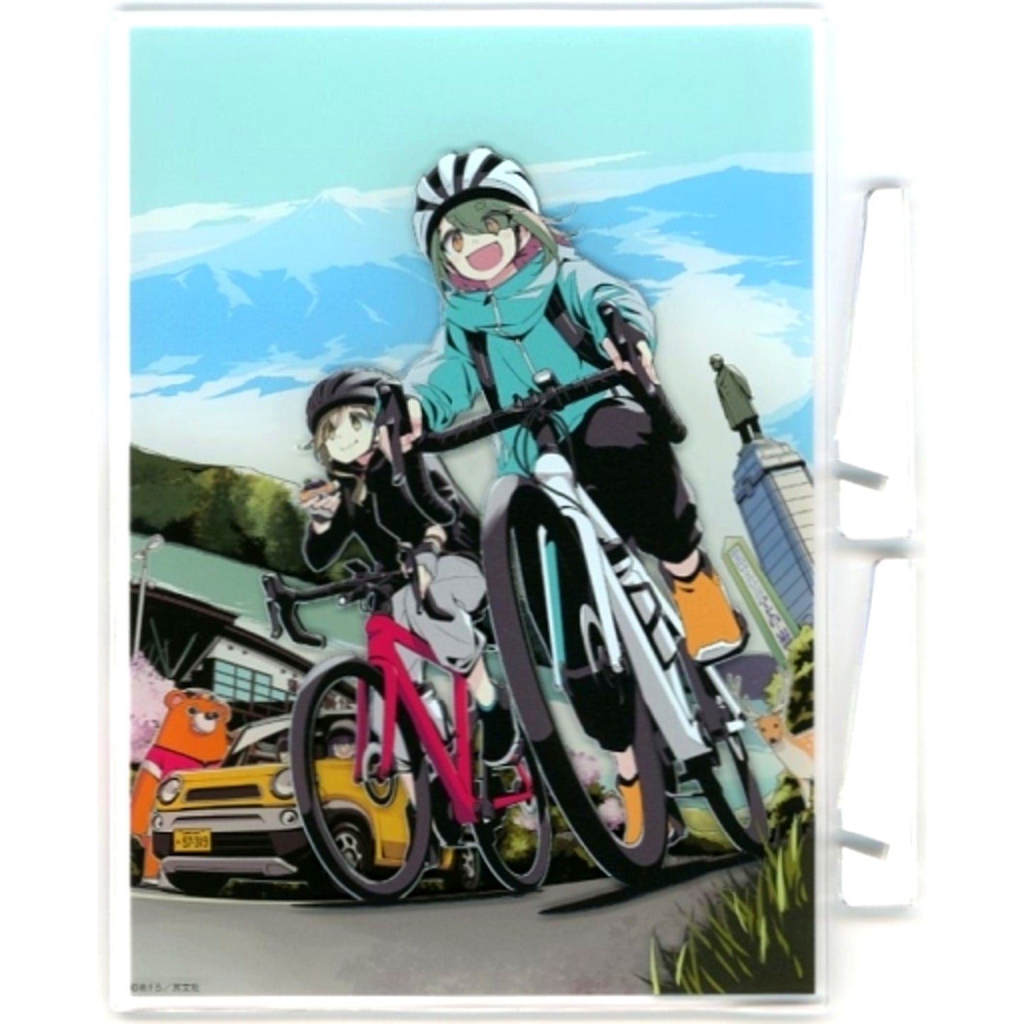 Aoi Inuyama & Mei Nakatsugawa Acrylic Plate Bonus Item for Comics Yuru Camp Vol. 15 Animate Ltd Set [USED]