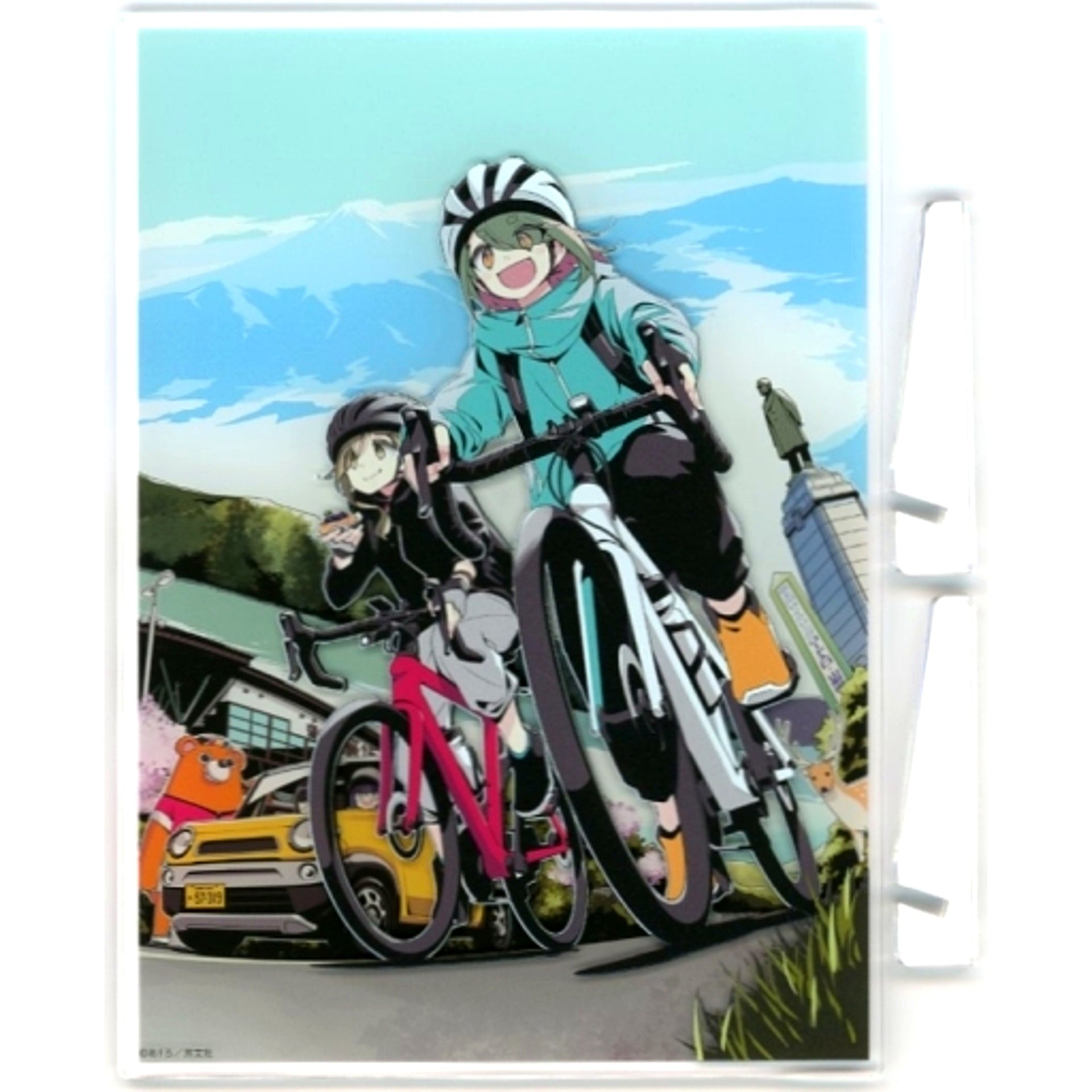 Aoi Inuyama & Mei Nakatsugawa Acrylic Plate Bonus Item for Comics Yuru Camp Vol. 15 Animate Ltd Set [USED]