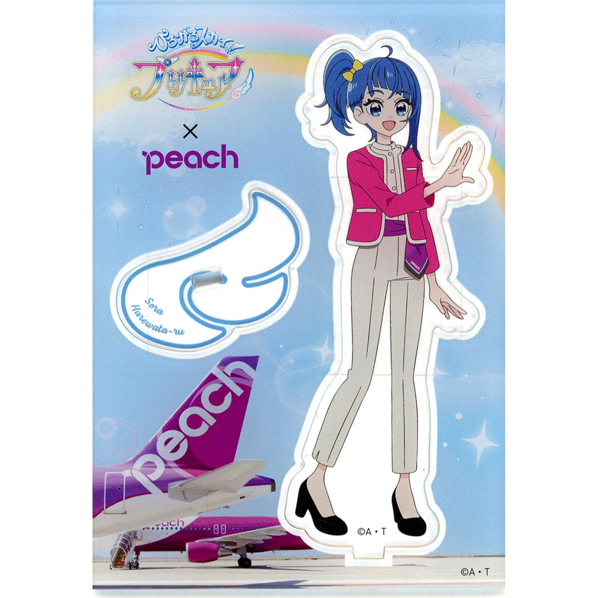 Sora Harewataru Soaring Sky! Precure Acrylic Stand Peach Collaboration [USED]