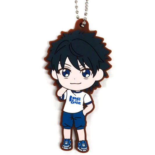 Shangri-La Frontier Rakurou Hizutome Ichiban Kuji Rubber Keychain Kyun Chara Illustrations Prize I Keychains [USED]