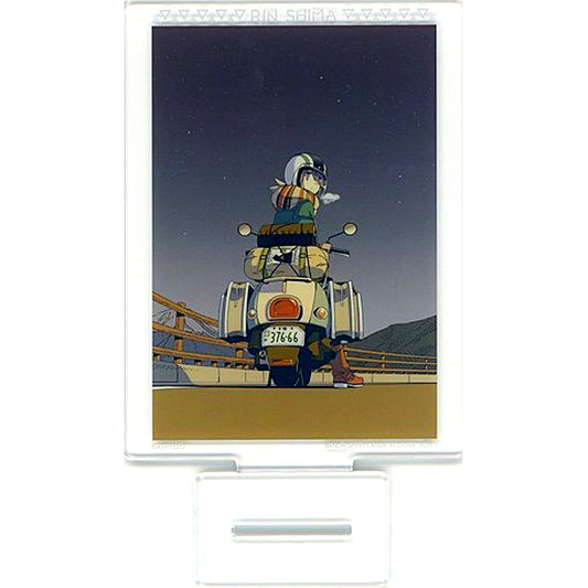 Rin Shima / Motorcycle D Prize Yuru Camp Ichiban Kuji Acrylic Stand [USED]