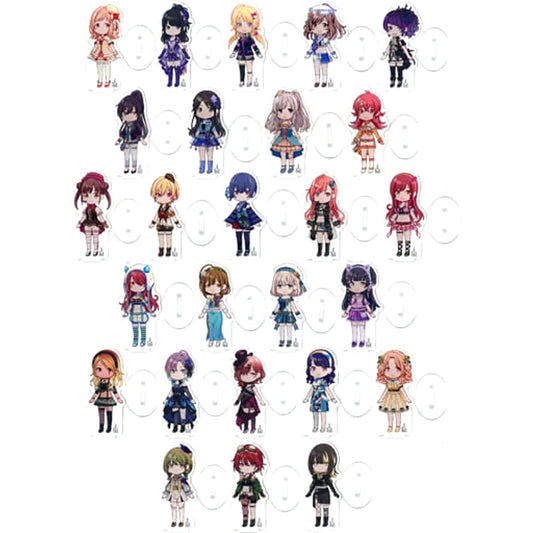 THE IDOLM@STER Shiny Colors Mano Sakuragi & Others All 26 Types Set Ichiban Kuji Chibi Chara Acrylic Stand Prize M Acrylic Stands [USED]