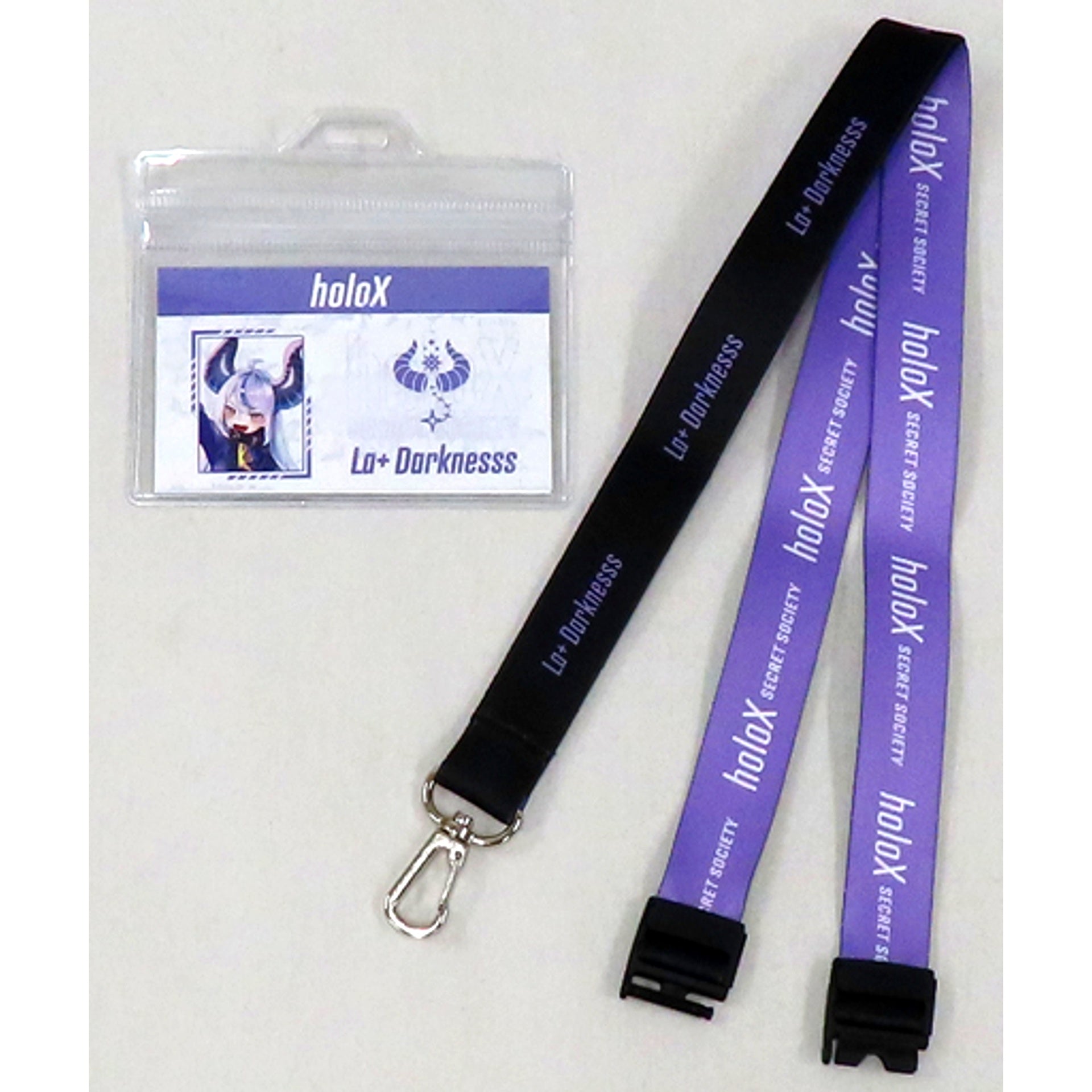 La+ Darknesss Neck Strap Virtual YouTuber Hololive holoX Animate Conquest Fair & Only Shop 2023 [USED]